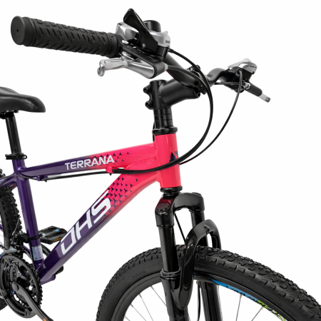 Bicicleta Copii Dhs Terrana 2423, model 2026 - 24 Inch, Roz-Violet [3]