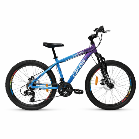 Biciclete copii - Bicicleta Copii Dhs Terrana 2423, model 2026 - 24 Inch, Violet-Albastru