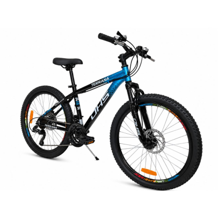 Bicicleta Copii Dhs Terrana 2423B, model 2026 - 24 Inch, Negru-Albastru [1]