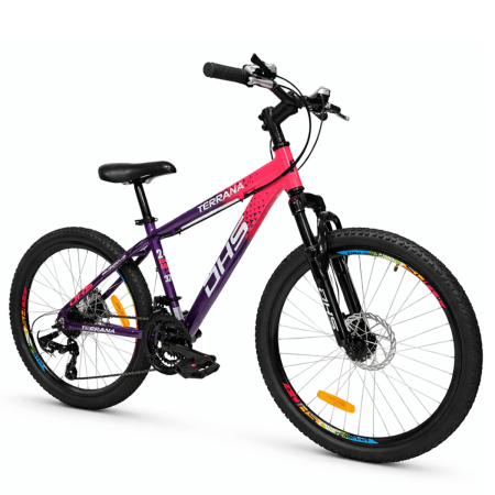 Bicicleta Copii Dhs Terrana 2423B, model 2026 - 24 Inch, Roz-Violet [1]