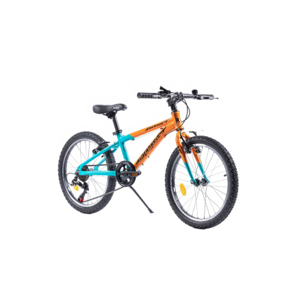 Bicicleta copii Pegas Mini Drumet - 20 inch, Portocaliu/Turcoaz [1]