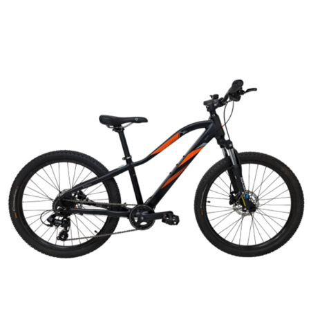 Biciclete copii - Bicicleta Copii Prophete 11721 - 24 inch, 8 viteze, Negru-Portocaliu