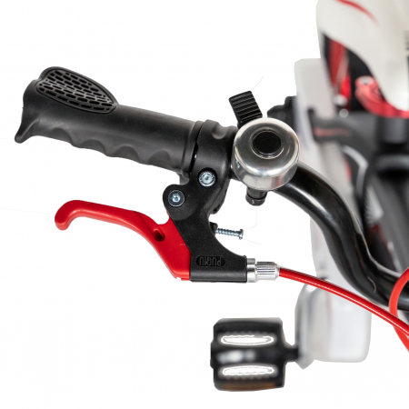 Bicicleta copii Rich Baby W1246D, roata 12", cadru aliaj magneziu, frana C-Brake, roti ajutatoare, 2-4 ani, negru/rosu [11]