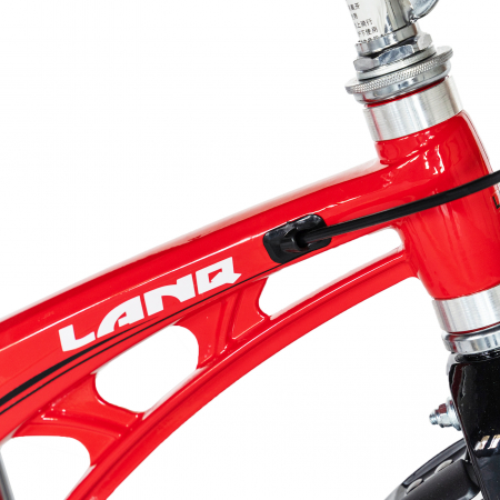 Bicicleta copii Rich Baby W1246D, roata 12", cadru aliaj magneziu, frana C-Brake, roti ajutatoare, 2-4 ani, rosu/negru [6]