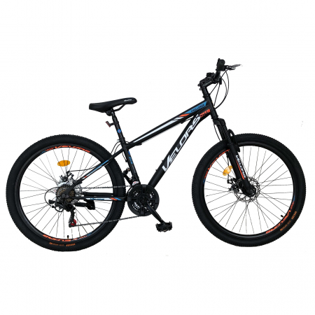 Bicicleta de munte Velors V2610A, roata 26", frana disc, 18 viteze, negru/alb/portocaliu [0]