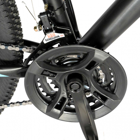 Bicicleta de munte Velors V2610A, roata 26", frana disc, 18 viteze, negru/alb/portocaliu [3]