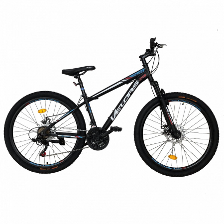 Bicicleta de munte Velors V2610A, roata 26", frana disc, 18 viteze, negru/alb/rosu [0]