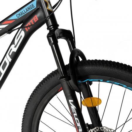 Bicicleta de munte VELORS V2710A, roata 27.5", frana disc, 18 viteze, negru/albastru/rosu [7]
