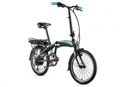 Bicicleta electrica -bike Folding Leader Fox Tifton 20" gri mat-tourquoise [4]