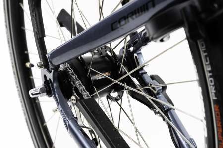 Bicicleta Electrica Corwin 28426 - 28 Inch, 490mm, Gri Lucios [4]