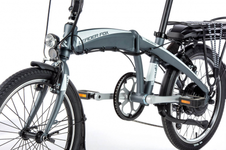 Bicicleta electrica -bike Folding Leader Fox Tifton 20" gri mat-alb [2]