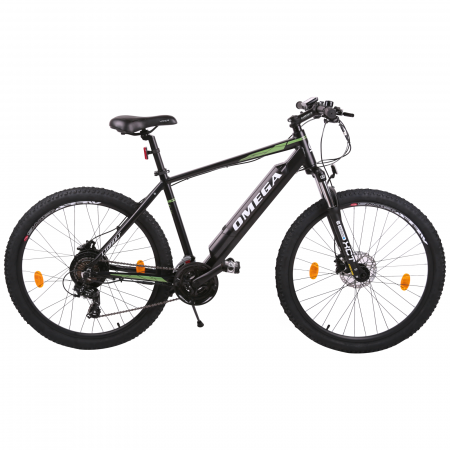 Bicicleta electrica Omega Liohult 27.5" negru/verde/ alb [0]