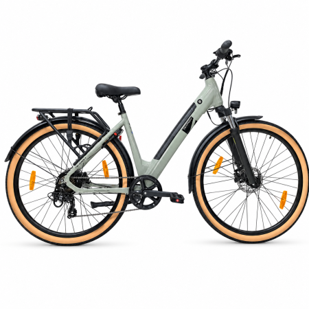 Biciclete electrice - Bicicleta electrica Oras Devron 28200 - 28 inch, L, Gri Deschis