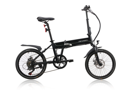 BICICLETE - Bicicleta Electrica Pliabila Devron 20201 - 20 inch, S, Negru