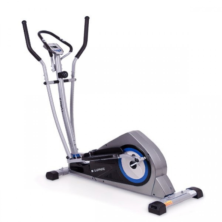 Bicicleta eliptica Corner carbon/albastru [0]