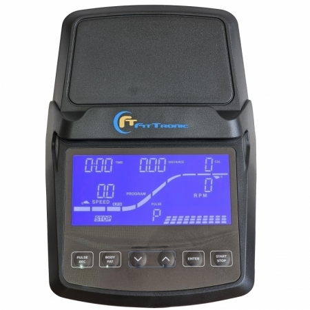 Bicicleta ergometrica eliptica FitTronic Cross 513 EP, display mare, electromagnetica, 13 programe, Apps Kinomap, Zwift [5]