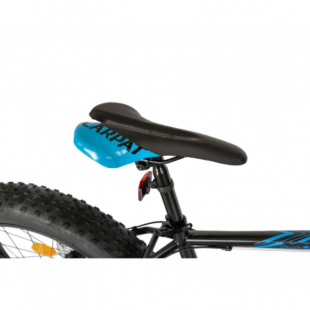 Bicicleta Fat Bike Carpat Hercules 26 inch C2619B, frane mecanice disc, transmisie SHIMANO 18 viteze, culoare negru/albastru [2]
