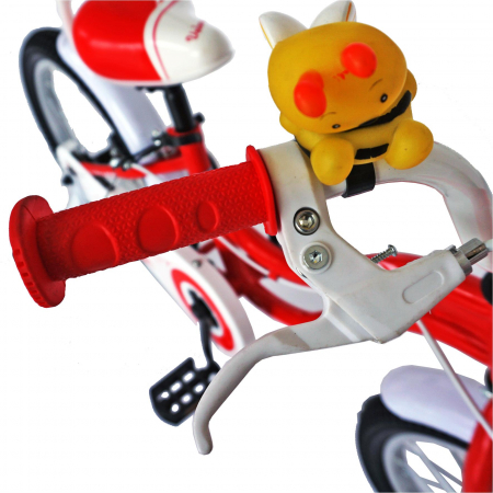 Bicicleta fete VELORS V1802A, roata 18", C-Brake, roti ajutatoare, 5-7 ani, rosu/alb  [3]