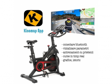 Bicicleta fitness indoor cycling FitTronic SB8000 [3]