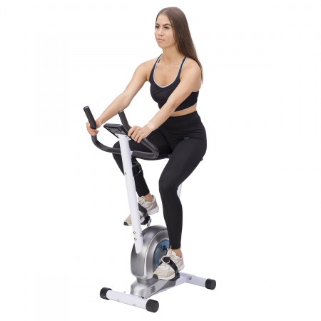 Bicicleta fitness magnetica HMS M8750 alb/gri [17]