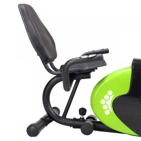 Bicicleta fitness magnetica recumbent HMS R9259 PLUS negru-verde [10]