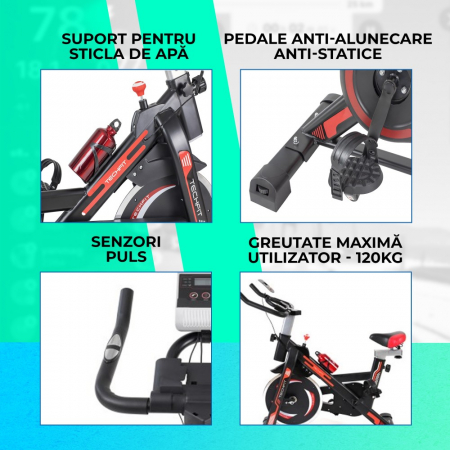 Bicicleta fitness spinning Techfit SBK1500 [5]