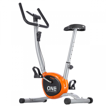 Bicicleta fitness mecanica HMS ONE RW3011 argintiu/portocaliu [1]