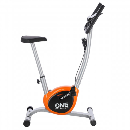 Bicicleta fitness mecanica HMS ONE RW3011 argintiu/portocaliu [4]