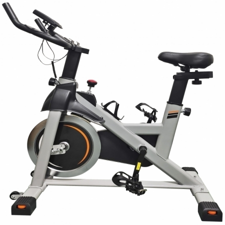 BICICLETE FITNESS - Bicicleta indoor cycling FitTronic® Trainer Spin 710, design robust, greutate volanta 8 kg, afisaj LCD, greutate suportata 120 kg