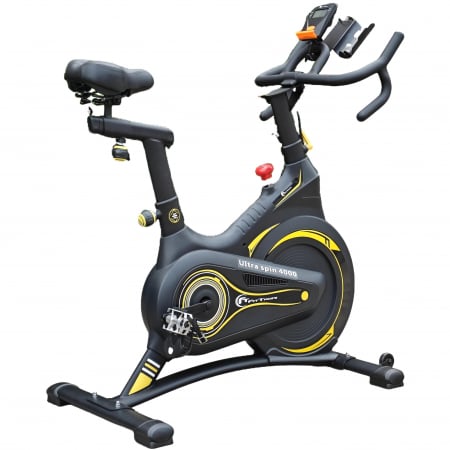 BICICLETE FITNESS - Bicicleta indoor cycling FitTronic Ultra Spin 4000, Kinomap, Fitshow app, Zwift