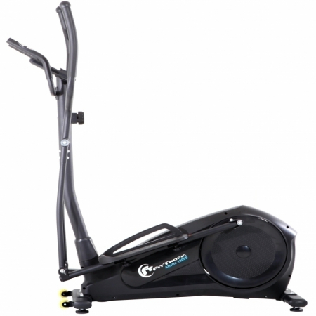 BICICLETE FITNESS - Bicicleta magnetica eliptica FitTronic® Atletic 1000E , design robust, greutate suportata 120 kg, volanta 14 kg, afisaj electronic, bluetooth  apps kinomap/fitshow, functii multiple, pas reglabil