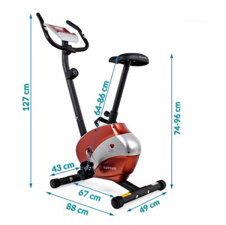 Bicicleta magnetica FALCON RS rosu/negru [2]