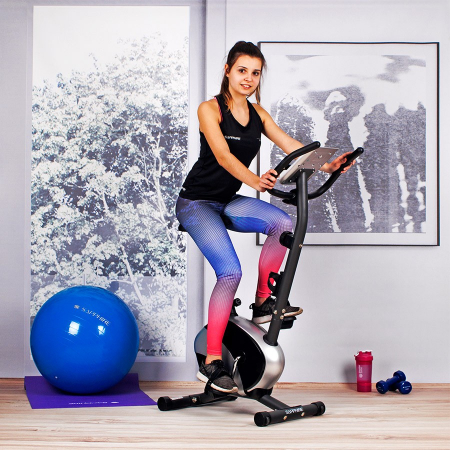 Bicicleta magnetica FALCON SG-911B grafit/rosu [9]