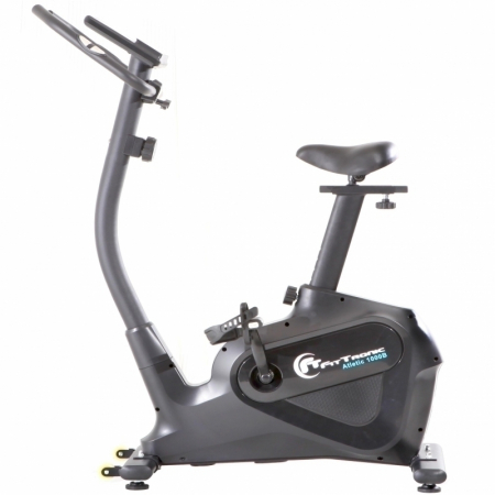 Bicicleta magnetica FitTronic® Atletic 1000B , design robust, greutate suportata 120 kg, volanta 12 kg, afisaj electronic, bluetooth  apps kinomap/fitshow, functii multiple, ghidon reglabil, sezut con [7]