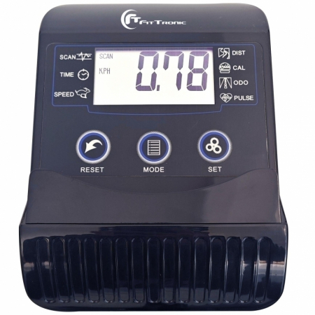 Bicicleta magnetica FitTronic® Atletic 700B, design robust, greutate suportata 120 kg, volanta 6 kg, afisaj electronic, sa reglabila, ghidon reglabil, 8 trepte de rezistenta la pedalare [5]