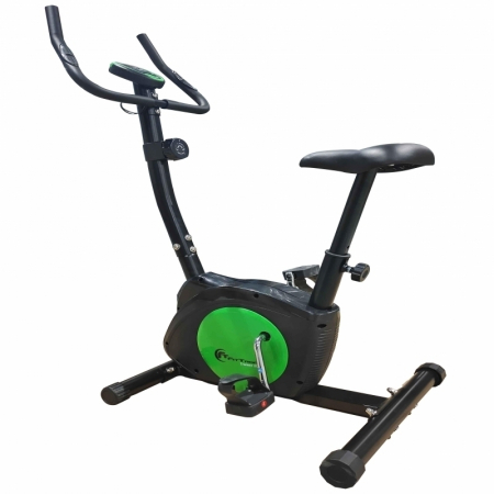 BICICLETE FITNESS - Bicicleta magnetica FitTronic® Trainer 200, design robust, greutate suportata 100 kg, volanta 5 kg, afisaj electronic