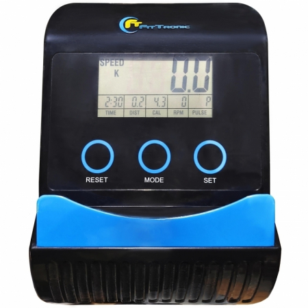 Bicicleta magnetica FitTronic® Trainer 410B, design robust, greutate suportata 100 kg, volanta 6 kg, afisaj electronic [4]