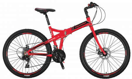 Bicicleta Mosso Marine 2D pliabila, Aluminiu , Roata 26" , Culoare Negru/Rosu [1]