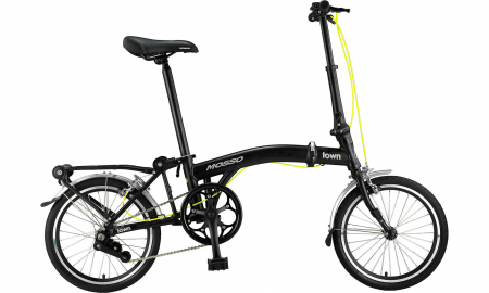 Bicicleta Mosso Town 2D-pliabila cadru aluminiu roata 16" culoare negru/verde [0]