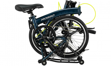 Bicicleta Mosso Town 2D-pliabila cadru aluminiu roata 16" culoare negru/verde [1]