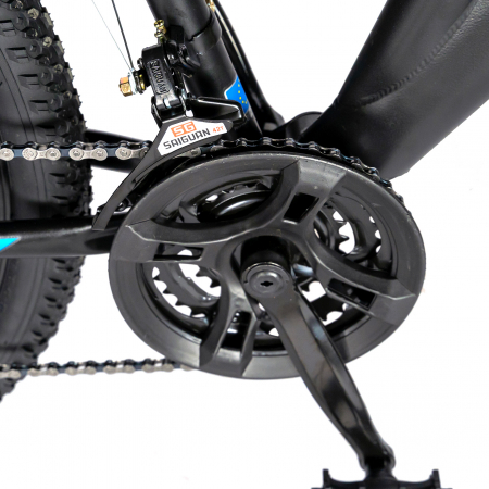 Bicicleta munte, dubla suspensie, RICH R2750D, roata 27.5", frana disc, 18 viteze, negru/albastru [5]