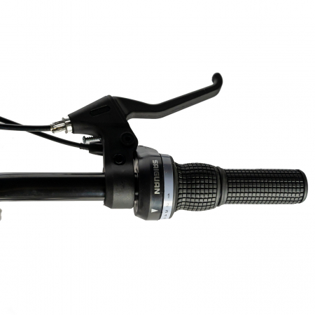 Bicicleta munte, dubla suspensie, RICH R2750D, roata 27.5", frana disc, 18 viteze, negru/rosu [10]