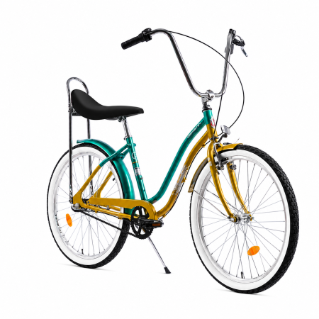 Bicicleta Oras Pegas Strada 2 - 26 inch, M, Auriu/Verde [2]