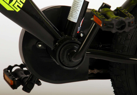 Bicicleta pentru baieti Volare Sportivo, 14 inch, culoare Negru/Galben neon, frana de mana + contra [9]