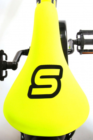 Bicicleta pentru baieti Volare Sportivo, 16 inch, culoare Negru/Galben neon, frana de mana fata - spate [5]