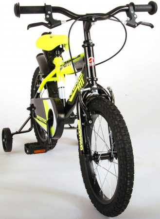 Bicicleta pentru baieti Volare Sportivo, 16 inch, culoare Negru/Galben neon, frana de mana fata - spate [6]