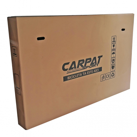 Bicicleta pliabila 20" CARPAT C2052C, echipare SHIMANO 7 viteze, culoare gri/portocaliu [10]