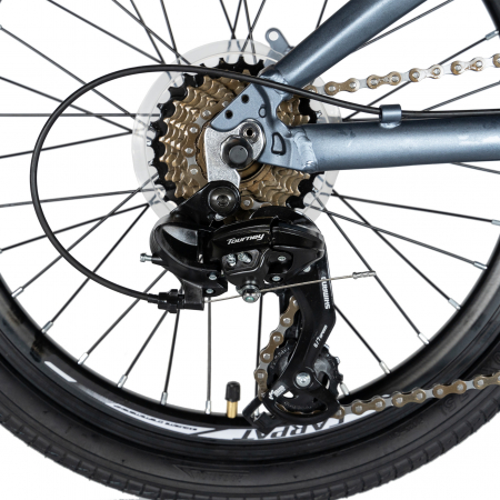 Bicicleta pliabila 20" CARPAT C2052C, echipare SHIMANO 7 viteze, culoare gri/portocaliu [2]