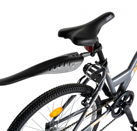 Bicicleta TREKKING 24" RICH R2430A, 6 viteze, culoare gri/portocaliu [3]