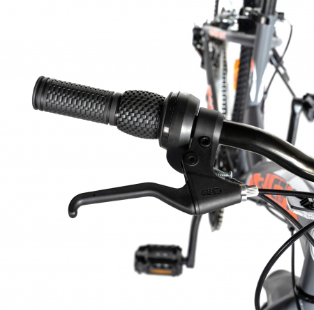 Bicicleta TREKKING 24" RICH R2430A, 6 viteze, culoare gri/portocaliu [14]